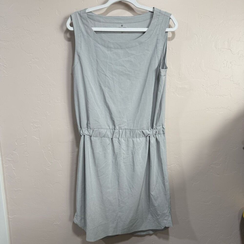 Athleta stripped Gray/white Dress
